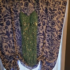 RSVP Teal Sequin Dress